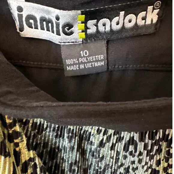 Jamie Sadock Green Leopard Print Crunchy Pull-On Golf Skort Size 10 L77906 - Picture 10 of 12